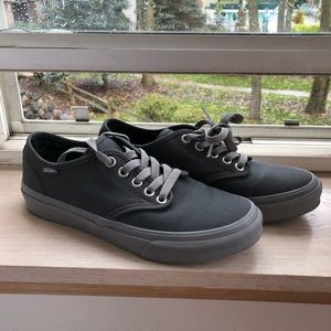 Authentic Grey Vans with Grey Soles